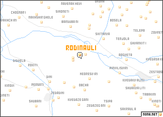 map of Rodinauli