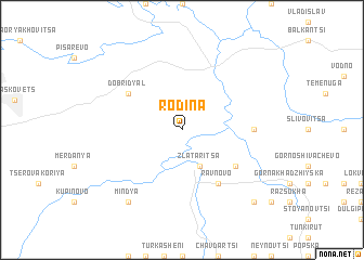 map of Rodina