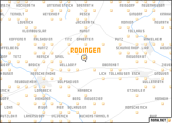 map of Rödingen