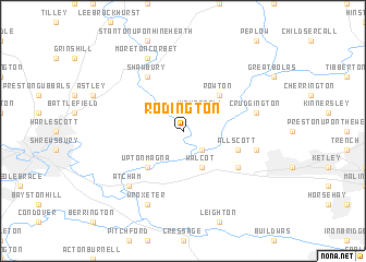 map of Rodington