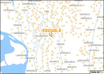 map of Rodiwāla