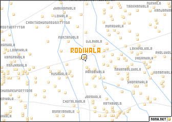 map of Rodīwāla