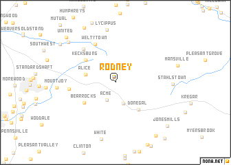 map of Rodney