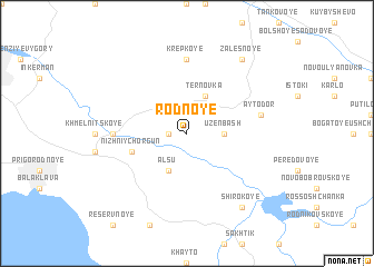 map of Rodnoye