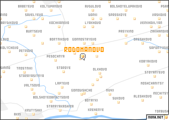 map of Rodomanovo