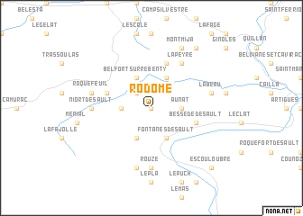 map of Rodome