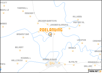 map of Roe Landing