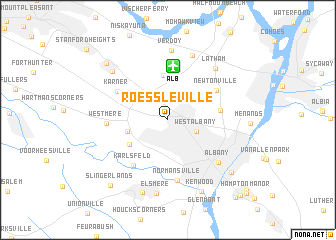 map of Roessleville