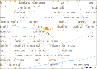 map of Roest