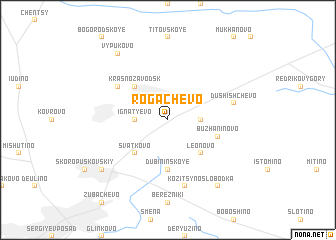 map of Rogachëvo