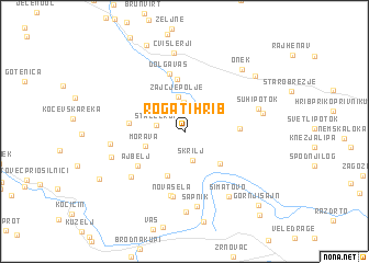 map of Rogati Hrib