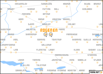 map of Røgen