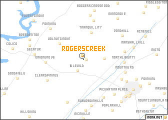 map of Rogers Creek