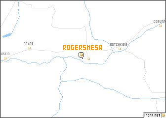map of Rogers Mesa