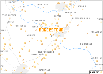 map of Rogerstown