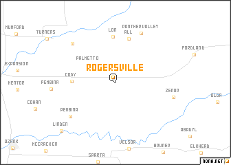 map of Rogersville