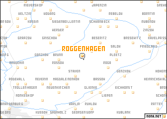 map of Roggenhagen