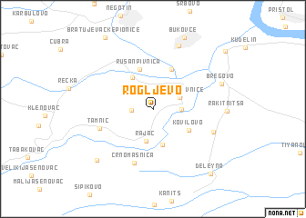 map of Rogljevo