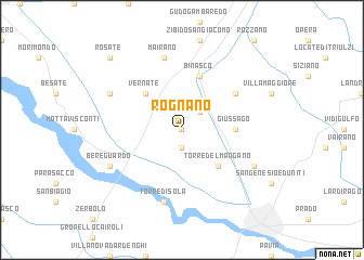 map of Rognano