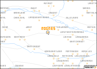 map of Rognes