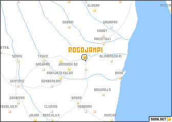 map of Rogojampi