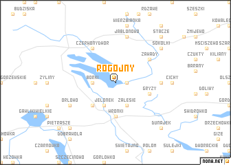 map of Rogojny