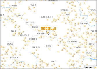 map of Rogolji