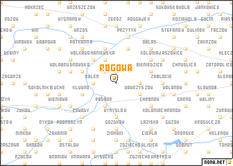 map of Rogowa