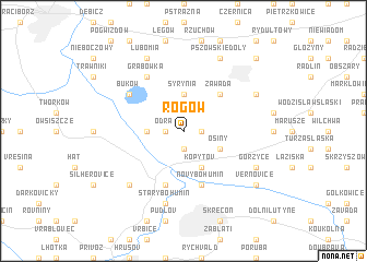 map of Rogów