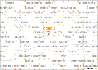 map of Rogów