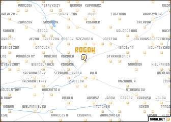 map of Rogów