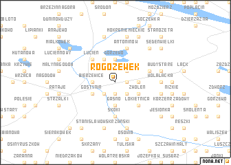 map of Rogożewek