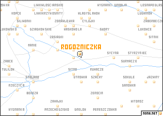 map of Rogożniczka