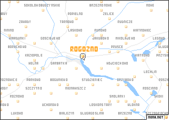 map of Rogoźno