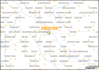 map of Rogóźno