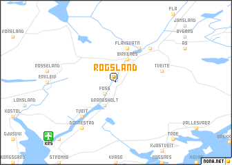 map of Rogsland