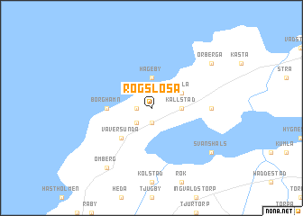 map of Rogslösa