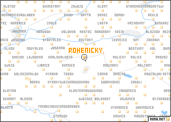 map of Roheničky