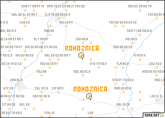map of Rohožnica