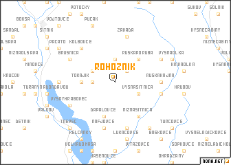 map of Rohožník