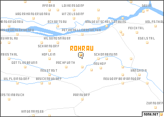 map of Rohrau