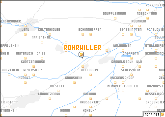 map of Rohrwiller