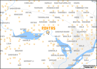 map of Rohtās