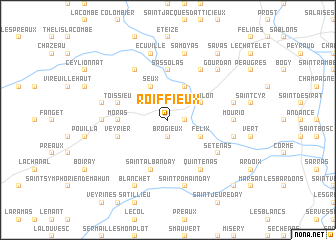 map of Roiffieux