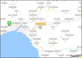 map of Röinge