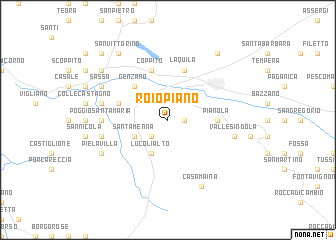 map of Roio Piano