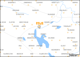 map of Roje