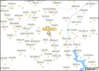map of Rojnići