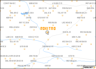 map of Rokitno