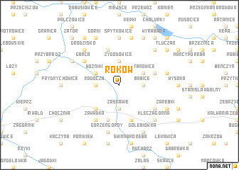 map of Roków